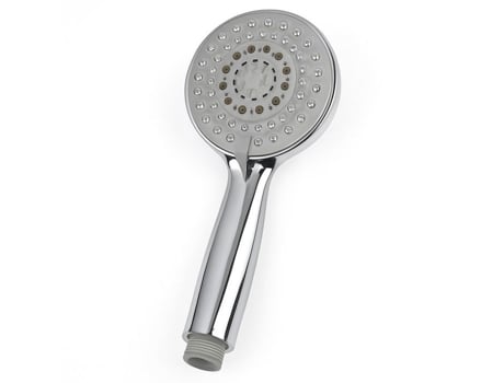 Chuveiro ajustável Siroco Chrome com 5 jatos, 22 cm, com modos normal, tônico, massagem, espuma e suave para banheiro