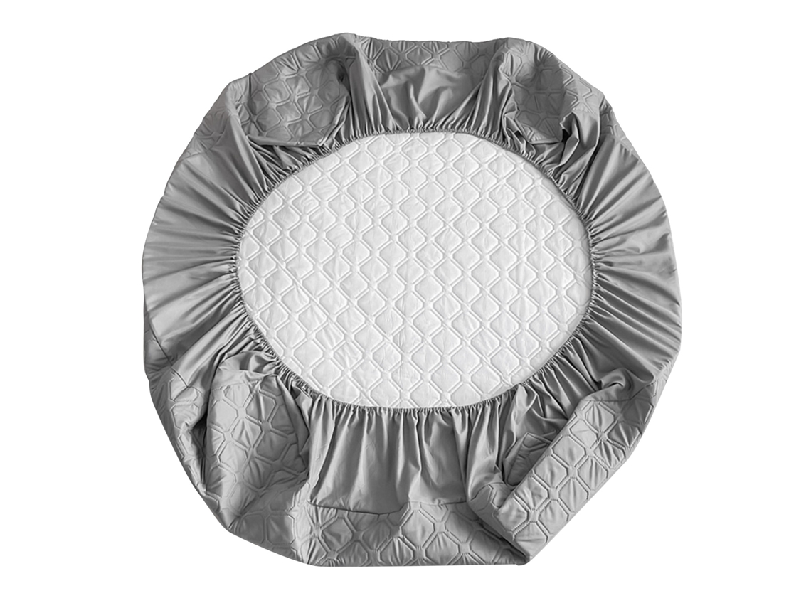 Protetor de Colchão Quadriculado Resistente À Água Prova de Poeira 150x200cm | S/MARCA