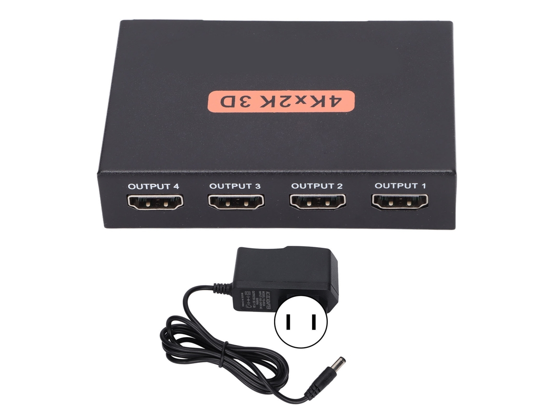 Divisor Hdmi EOOCOO (1 Entrada 4 Saídas, Tensão 100 240v)
