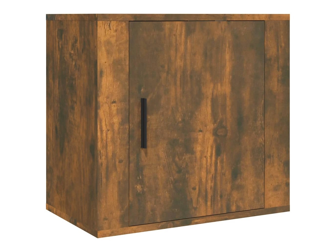 Wall-mounted Bedside Cabinet, Wall-mounted Bedside Cabinets Vidaxl Marrom Madeira Processada (n/a)