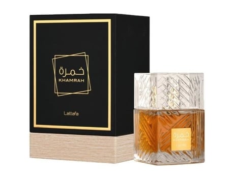 Khamrah Eau De Parfum 100ml De Dubai Arabian Lattafa Para Notas Unissex De Mirra, Fava Tonka Torrada, Baunilha, Benjoin, Âmbar Business Square