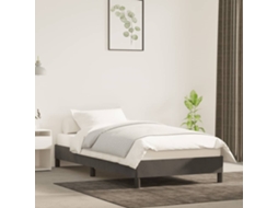 Vidaxl Estrutura De Cama Sem Colchão 90x200 Cm Veludo Cinzento-escuro