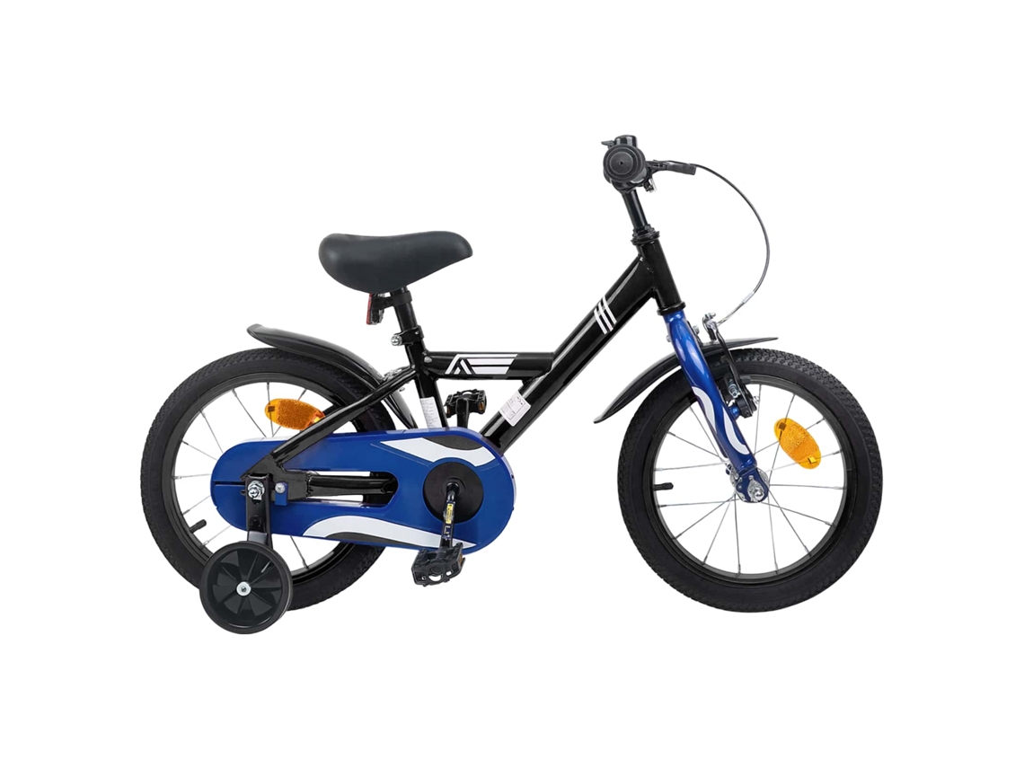 Vidaxl Bicicleta Infantil 14 Polegadas Para 3 A 5 Anos Preto