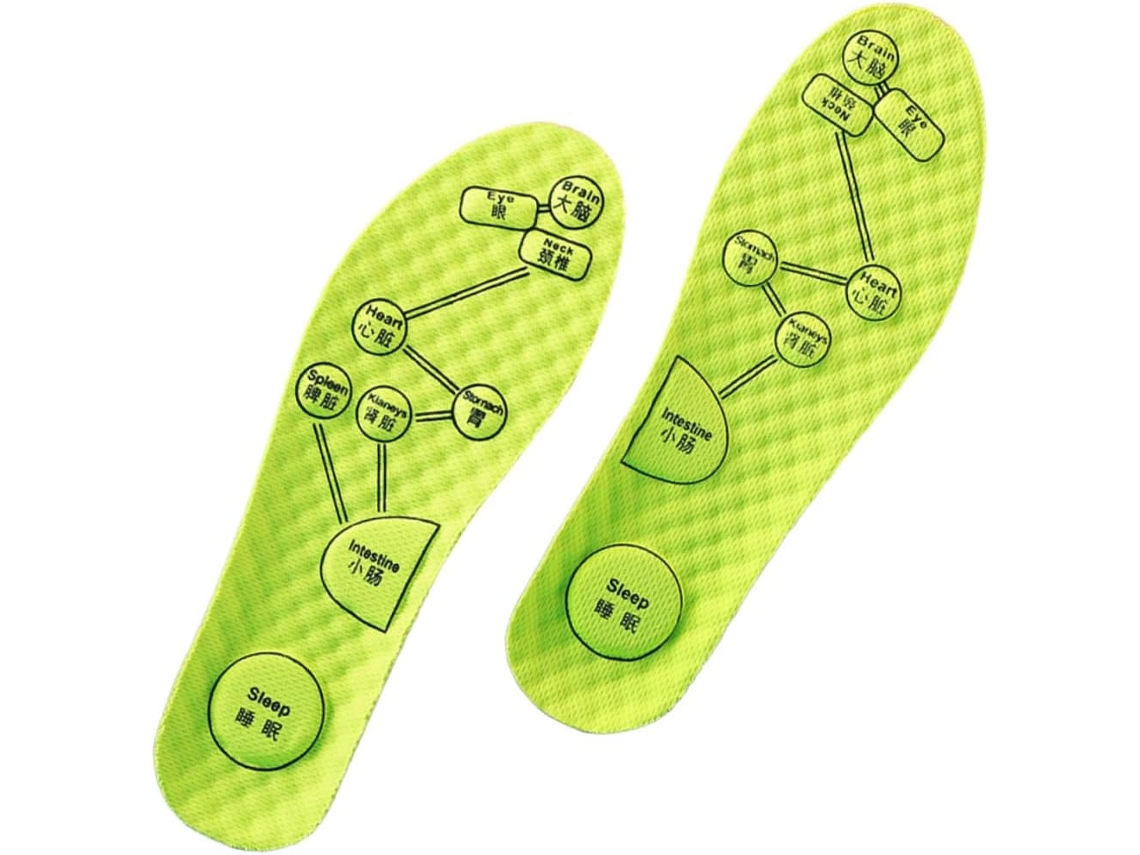 Palmilhas Esportivas Confortáveis Sherchpry, Com Função De Massagem, Antiderrapantes, Respiráveis, Na Cor Verde