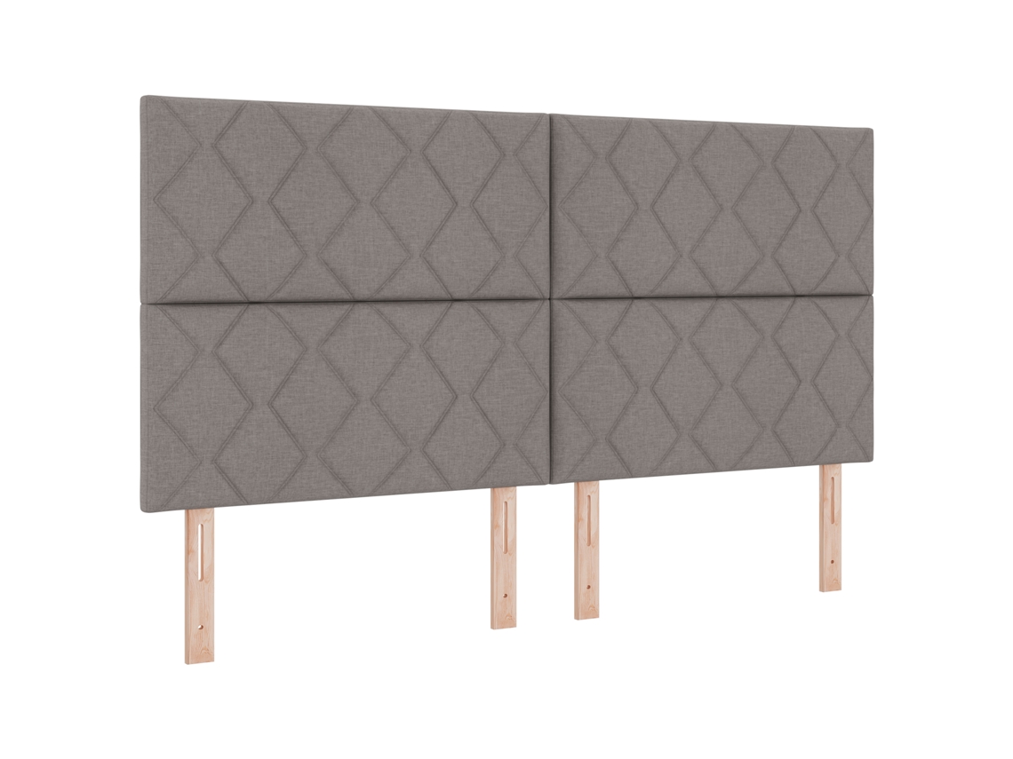 Cabeceira De Led  Design Em Blocos De Diamante Taupe Vidaxl Tecido (180 Cm)