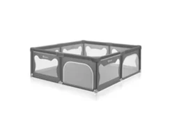 Parque Infantil Cercado De Bebé Lionelo Willow Xl - Espaço Extra Grande 187x207cm - Dobrável - Laterais Em Tela - 2 Entradas Laterais Cinzento
