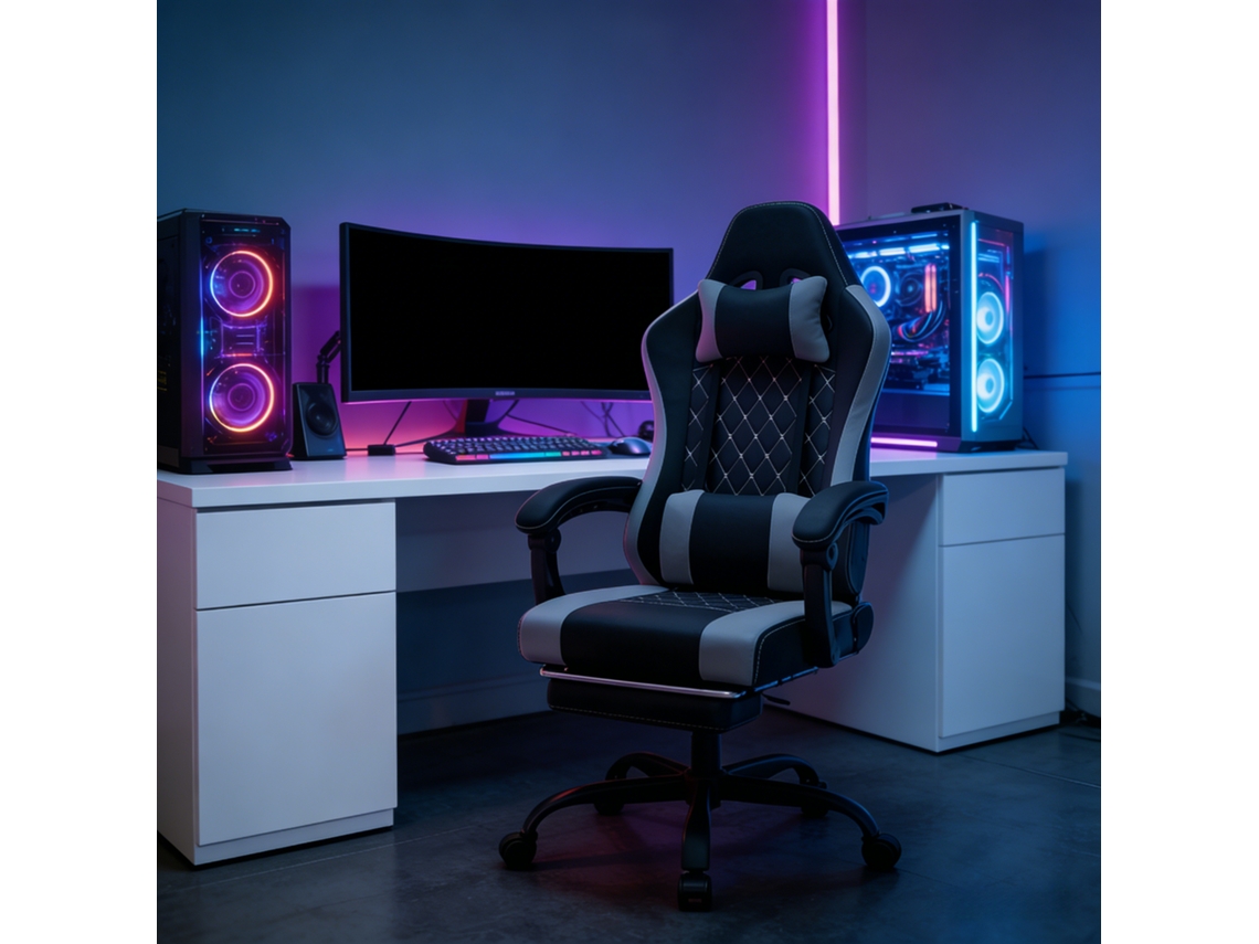 Cadeira De Escritório Giratória Ergonômica, Cadeira Gamer Com Massagem