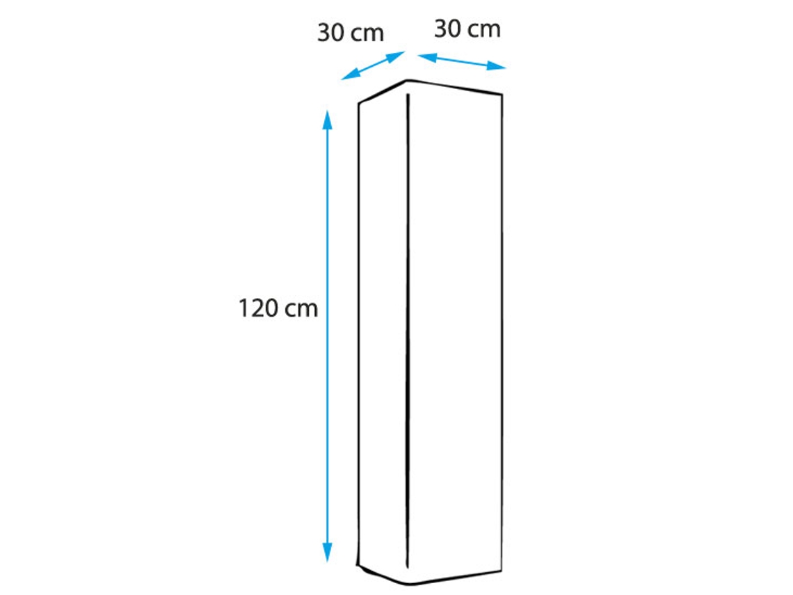 4x Spiegelaufkleber Acryl - Abgerundet Quadratisch 30x30cm
