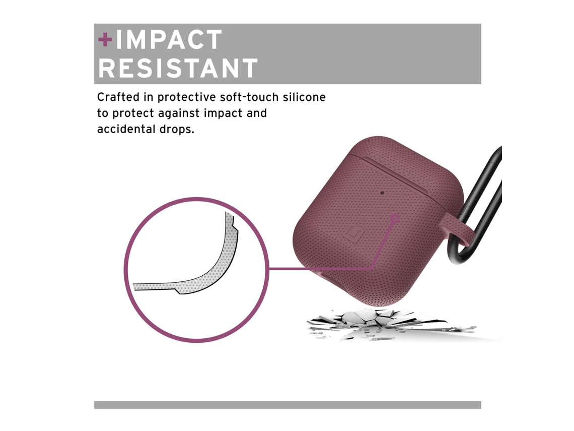 Capa Airpods Gen 1 e 2 UAG Silicone Rosa