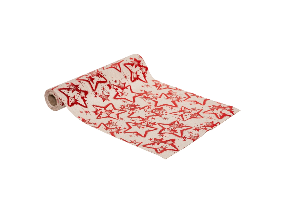 Tecido de algodão estampado vermelho FEERIC LIGHTS & CHRISTMAS
