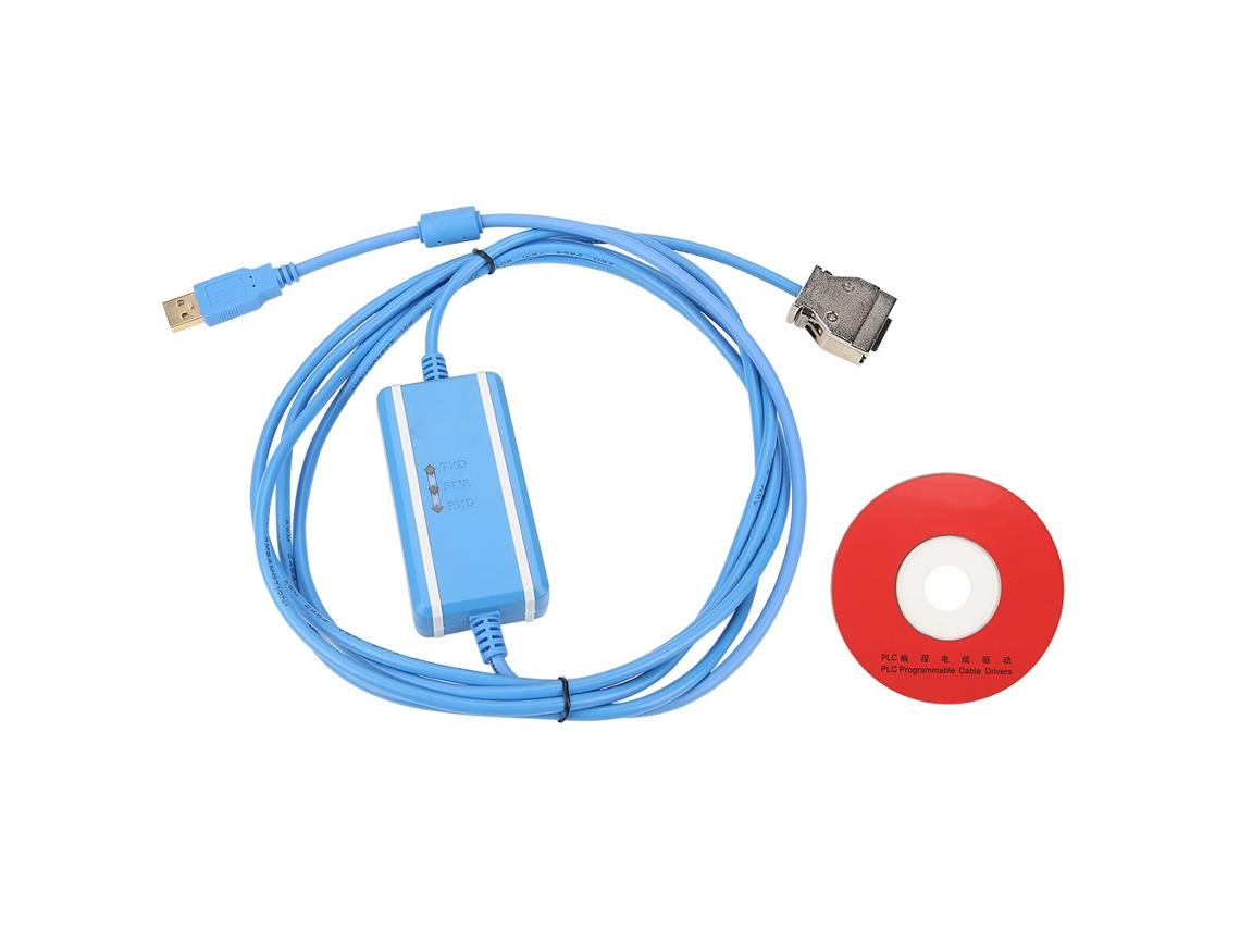 Cabo De Programação Usb Para Omron Pm1/2a/cqm1/c200he/hx/hg/hs Plc 3m Azul