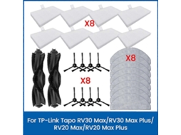 26pcs For Rv30 Max/rv30 /rv20 Max/rv20 Replacement Part Brush Hepa Filter Mop Cloth