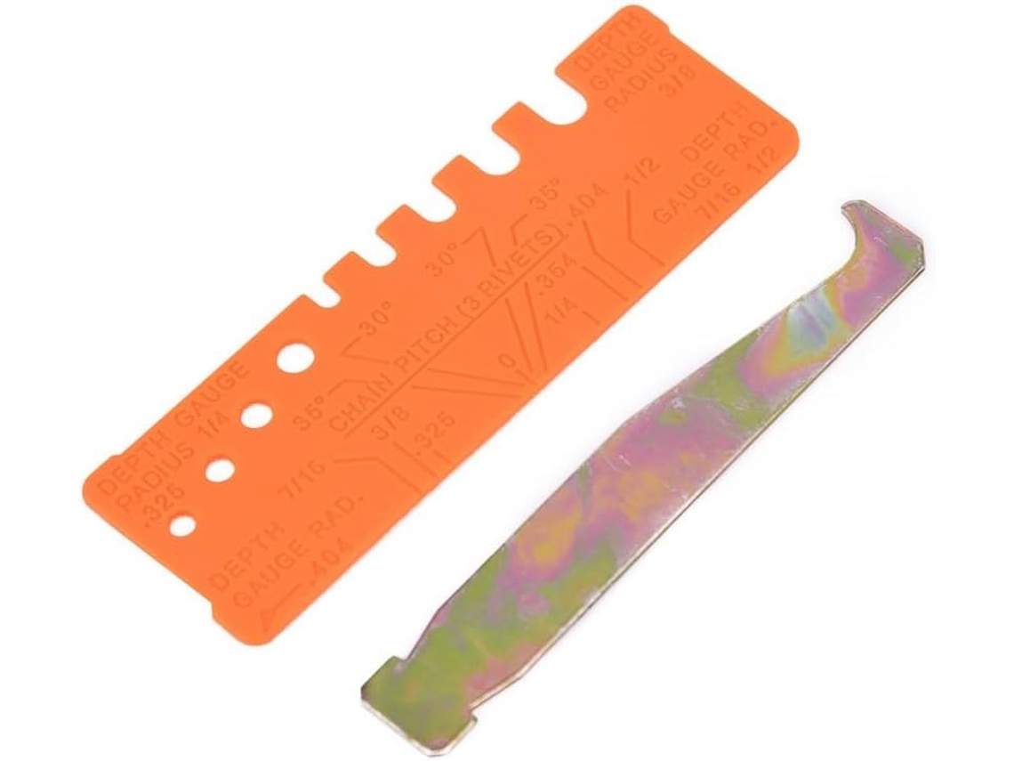 Kit Para Motosserra Com Limpador Geral De Ranhuras Da Barra, Medidor