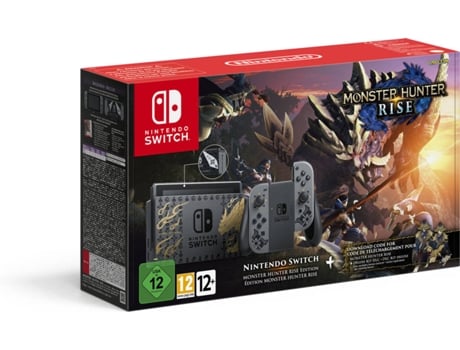 Consola Nintendo Switch V2 + Monster Hunter Rise