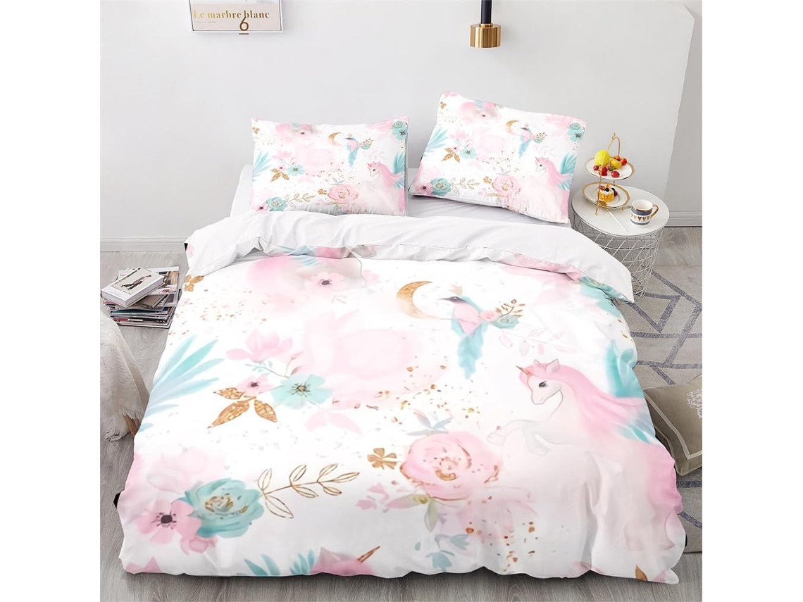 Capa de Edredom Infantil em Microfibra Fronha 220x240 Cm, 140x200 Cm