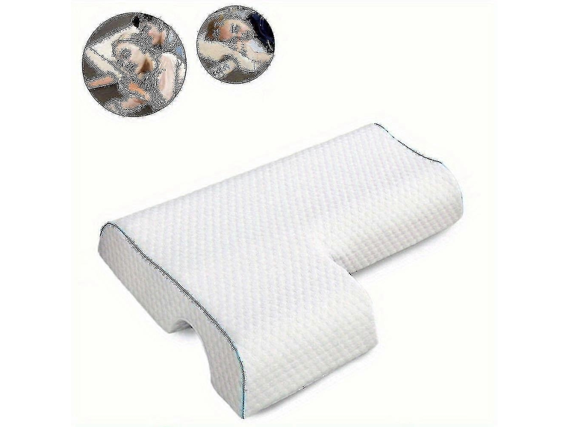1 Travesseiro Curvo Com Espuma De Memória De Recuperação Lenta Para Casais - Travesseiro Antipressão Para As Mãos
