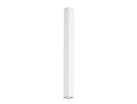 Plafon Quadrado Fluke em Metal Branco 75cm