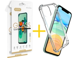 Kit Capa + Película 2 X iPhone 11 Pro Skyhe Gel Reforçado Transparente