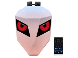 Mochila protetora para motocicleta, grande capacidade, à prova d'água, com display LED e programável, rosa