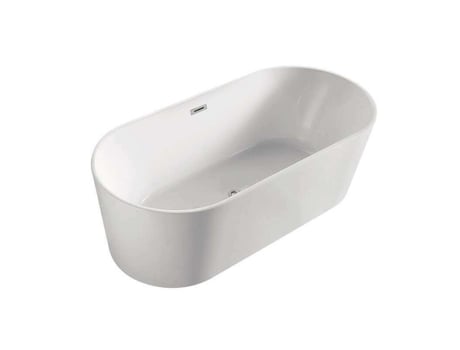 Tamara Banheira Ilha Banheira Moderna E Trend Formato Oval E Linhas Sóbrias Acrílico Robusta Fácil Manutenção 80x170x58cm Sanita