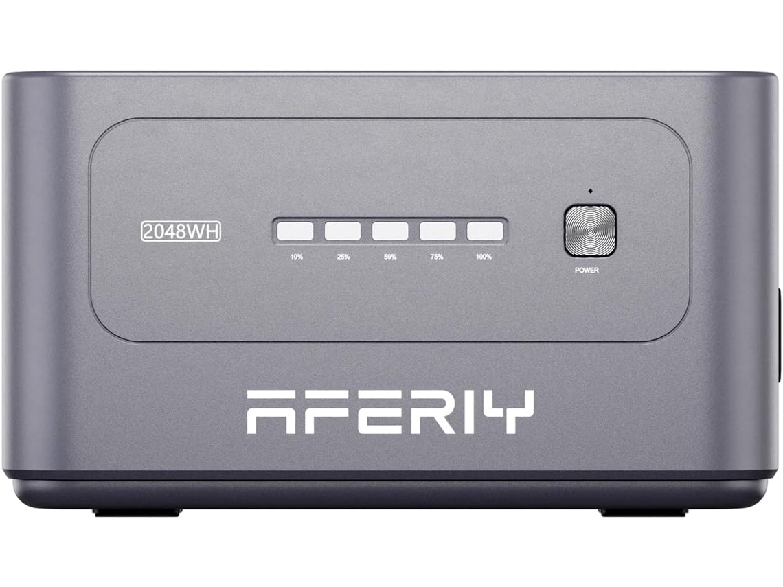 Aferiy Bateria Suplementar P280 - Bateria Portátil 2048wh, Expansível Até 10,24kwh, Compatível Com Estação De Energia P280 2800w