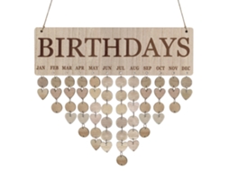 Calendário Aniversário Familiar Mdf Parede Hanging Diy Presente Mãe