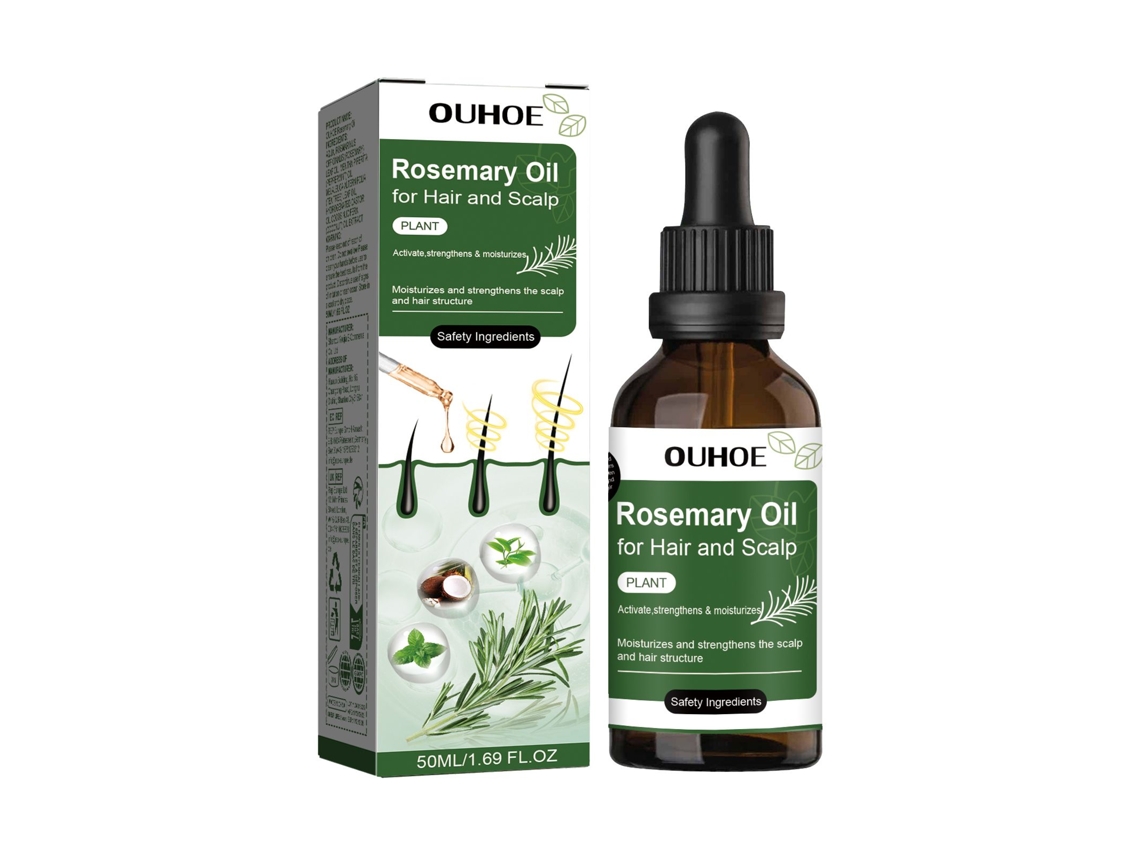 Óleo de Alecrim Nutritivo para Cabelo Natural