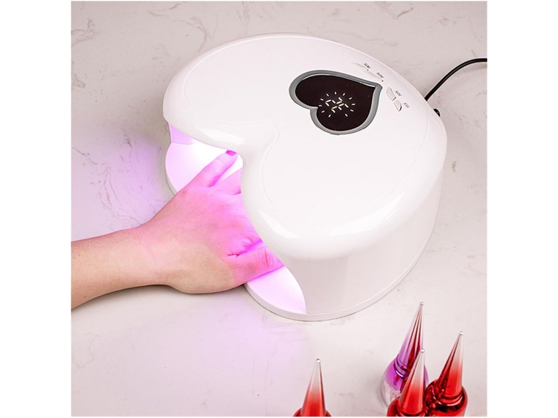 Lâmpada UV SFUSHOS, 96w, para Unhas, Luz Rosa, Coração