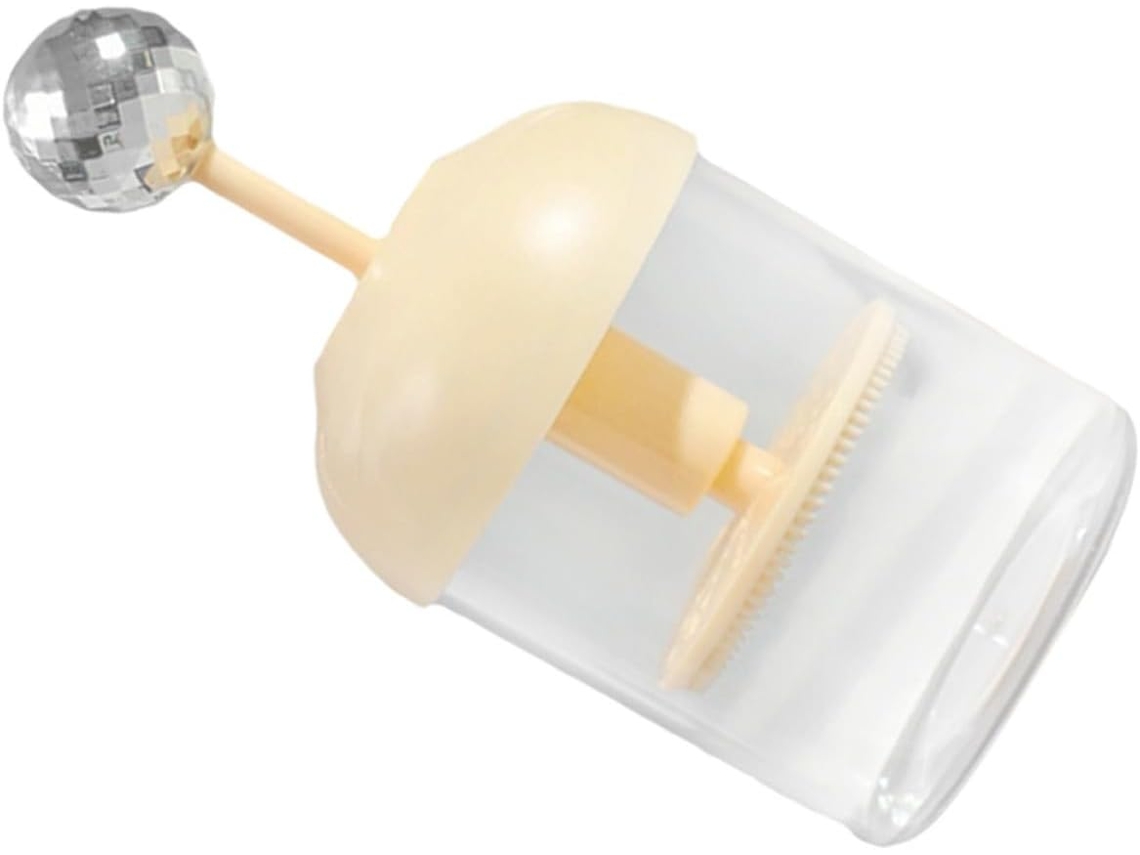Frasco de espuma portátil de plástico para limpeza facial em casa.