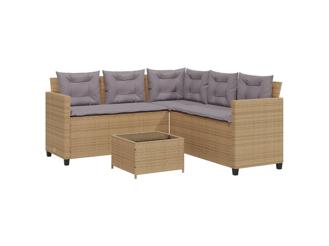 Garden Sofa, Garden Sofa Vidaxl Bege Rattan / Vime (n/a)