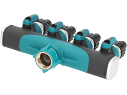 Divisor De Mangueira 4 Vias Com Rosca Fêmea 3/4" Para Torneiras