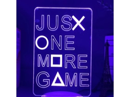 Luz noturna criativa para decoração de sala de jogos, modelo Crack, Só mais uma brincadeira, Só mais um jogo, Crack, toque colorido, S Slowmoose