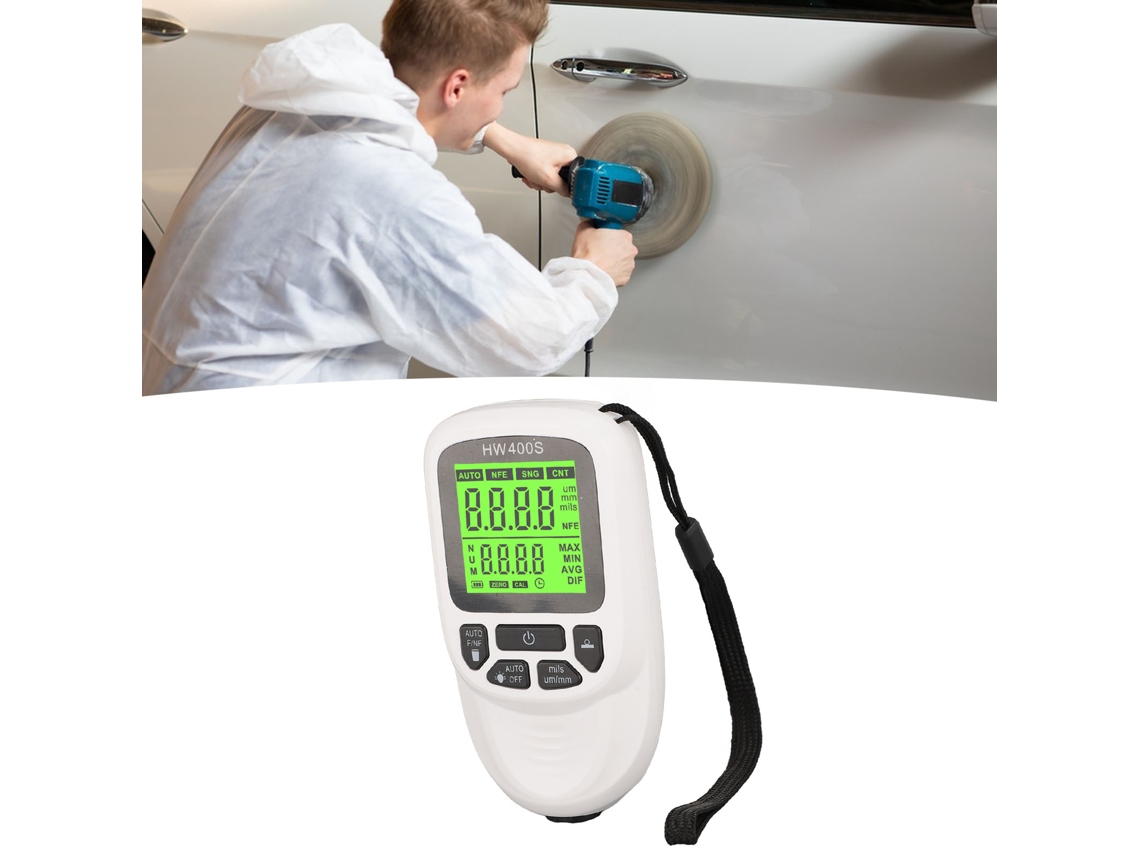 Medidor Pintura Espessura Alta Precisão 3 Branco
