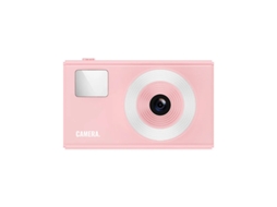 Câmera digital retrô Yizhood 1080P CCD vintage para adolescentes, cartão SD de 32 GB, zoom de 16x, rosa