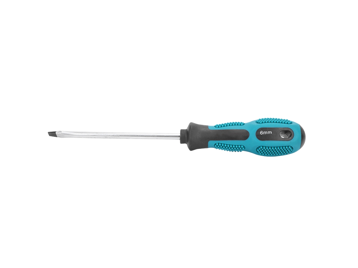 Chave De Fenda 5mm Com Cabo Pp 6x125mm Para Reparo Elétrico E Manutenção Residencial