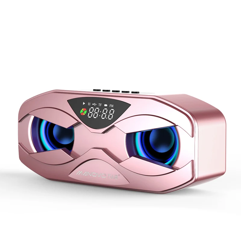 Caixa de Som Bluetooth com Luzes, Rádio FM MDUG