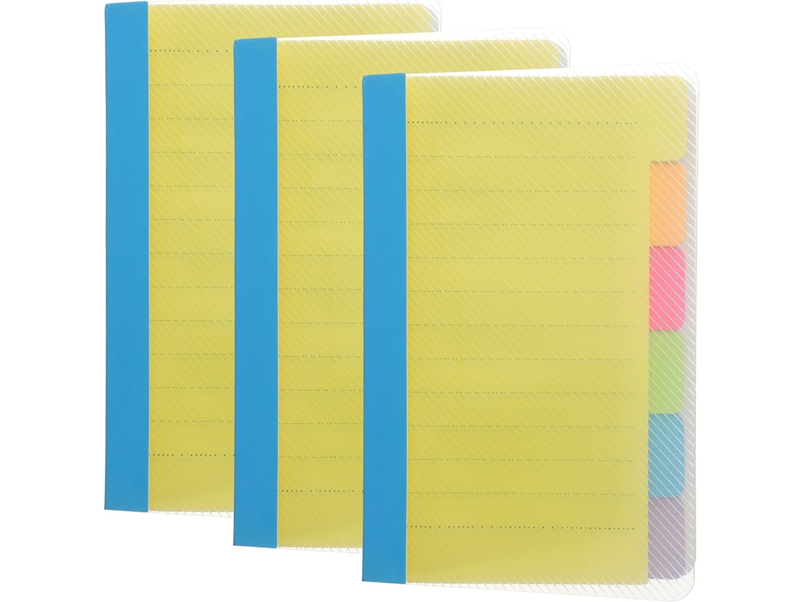 Blocos-notas Autocolantes Amarelos Em Papel, Portáteis