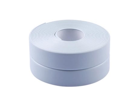3.2m x 22mm Banheiro Chuveiro Pia Banheira Selo Fita Adesiva Adesivo Impermeável Parede Banheiro Cozinha - Azul Liso LOVEBAY