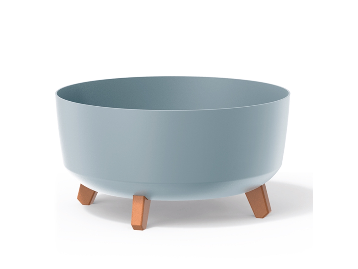 Vaso De Flores Cinza, Coleção Gracia, 38 X 38 X 19,5 Cm, Capacidade 14,3 L.