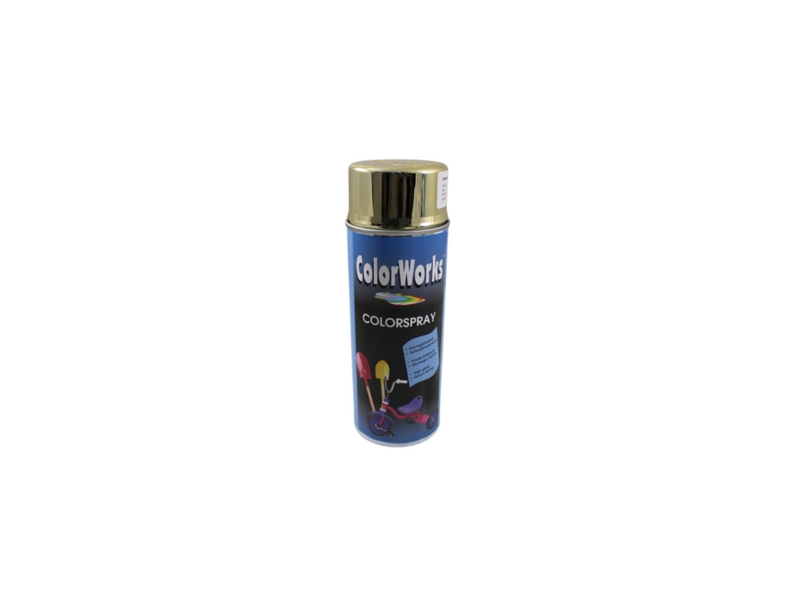 Tinta Spray Acrílica Cw 400ml Ouro COLORWORKS
