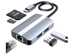 Lurelia Hub Usb-c 5 Em 1, Rj45, Sd/tf