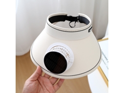 Chapéu de Sol Elétrico de Aba Larga com Ventilador MDUG (verde Militar)
