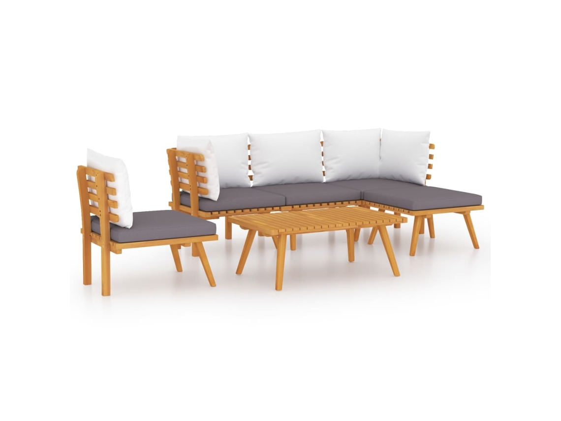 Garden Lounge Set, Garden Lounge Sets Vidaxl Marrom Madeira De Acácia (n/a)