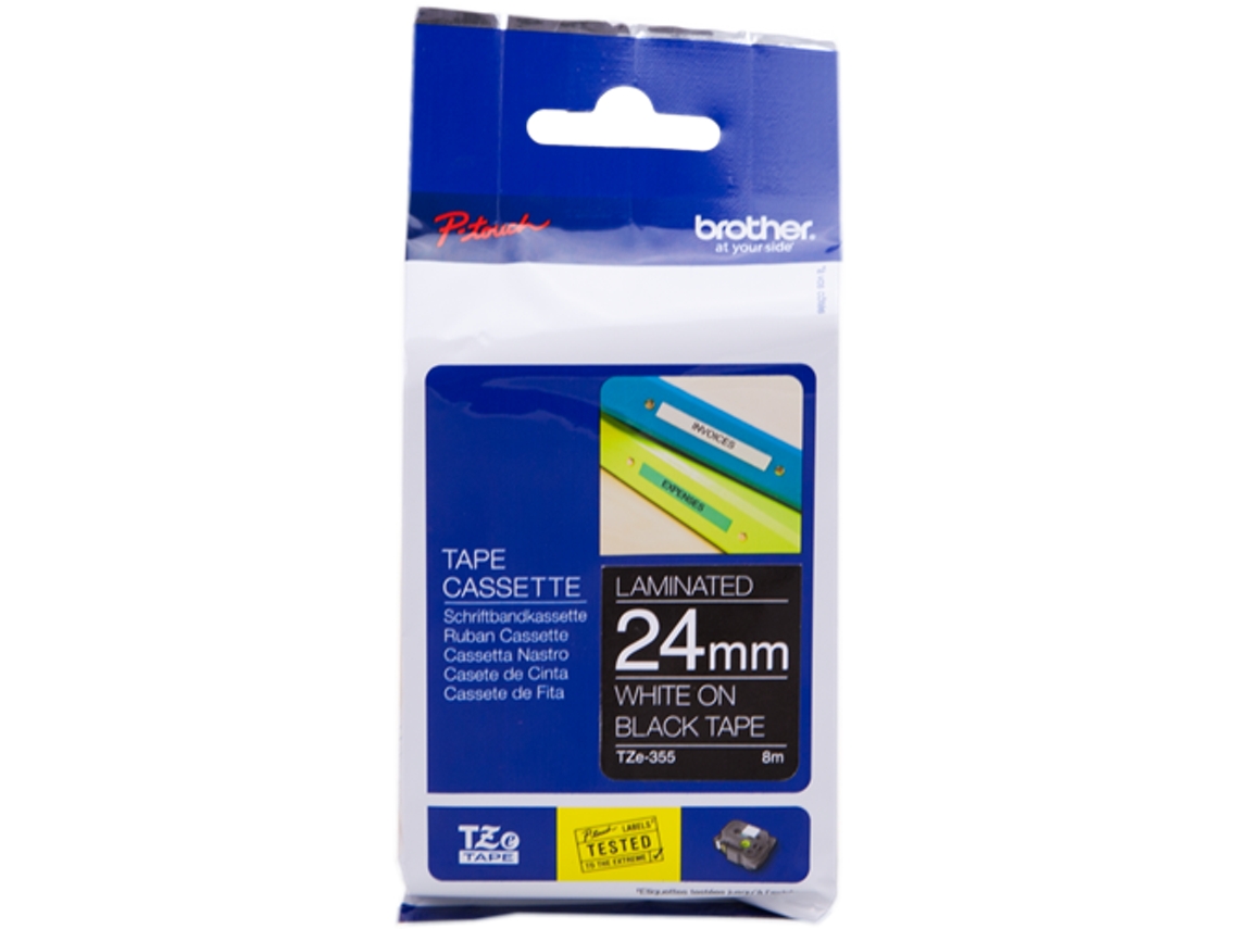 CINTA ROT BROTHER NEG/BLAN 24MM TZE355