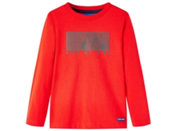 T-shirt De Manga Comprida Para Criança Vermelho 116