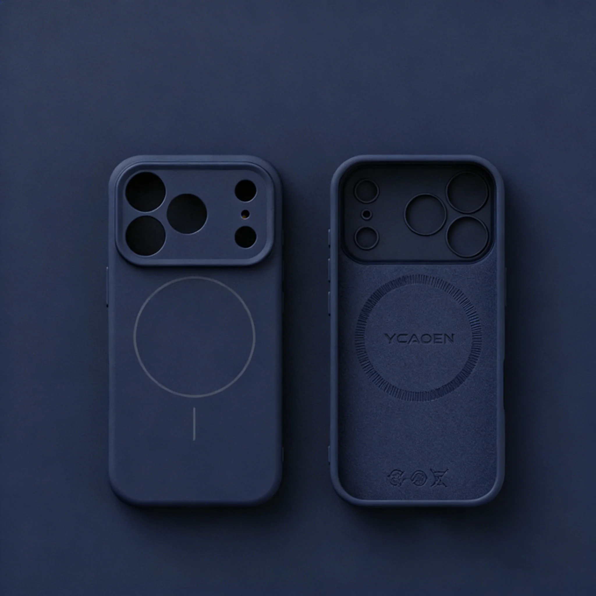 Capa De Silicone Líquido Para Iphone 13 Pro (azul), Compatível Com Encaixe Magnético Magsafe, Protege A Lente.