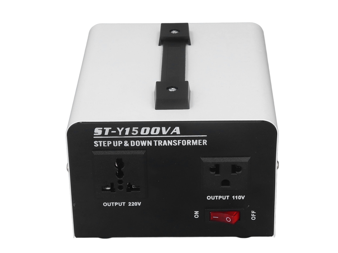 Transformador De Conversão De Voltagem 1500w Laxiscreed Com Proteção Contra Sobrecarga