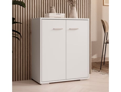 Aparador London 60x71x30 Cm Branco Design Moderno E Multifuncional Fabricado Na Espanha Domensino