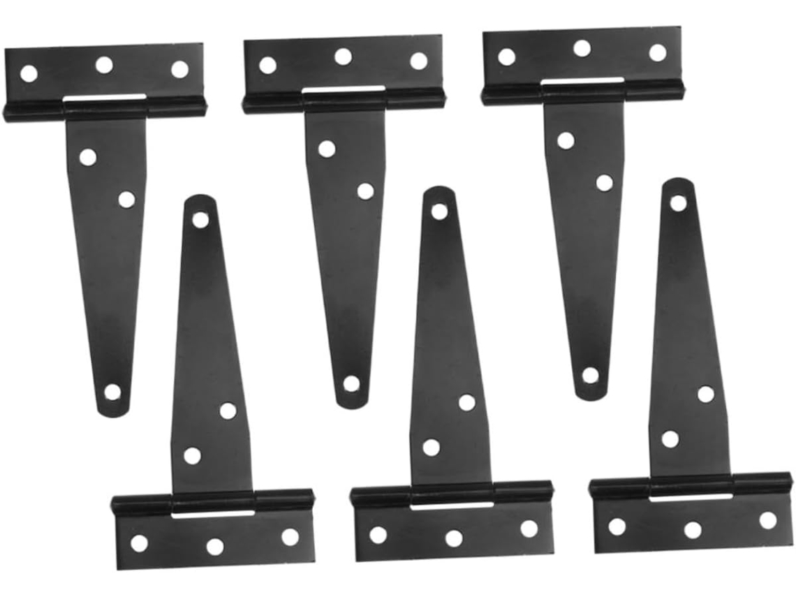 Conjunto De 6 Dobradiças Em T Para Portas Armários, Acessórios