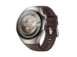 Bracelete para Huawei Watch 5 XIAOMOYU híbrido silicone e couro marrom (46mm)